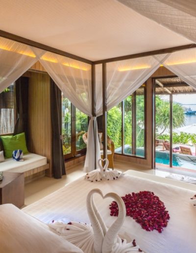 Luxury suite beachfront villa in thailand
